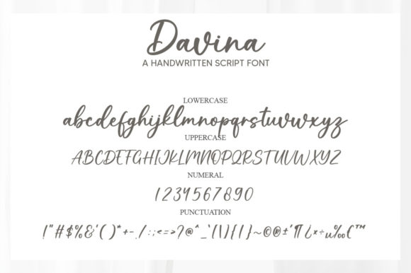 Davina Font Poster 5