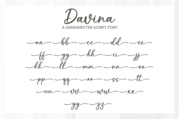 Davina Font Poster 6