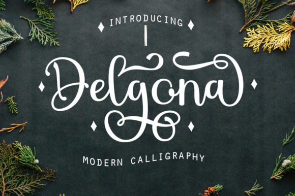 Delgona Font Poster 1