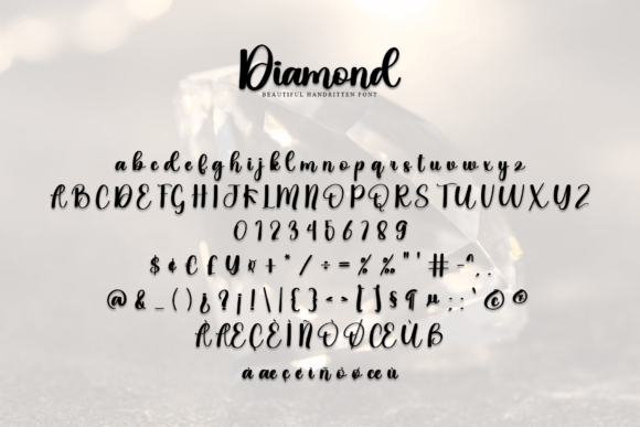 Diamond Font Poster 7