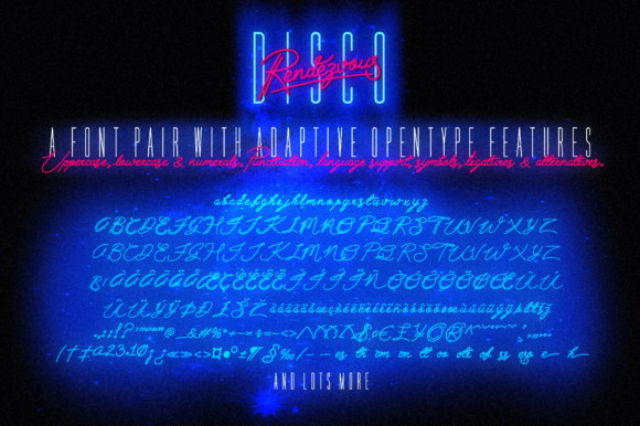 Disco Rendezvous Font Poster 2