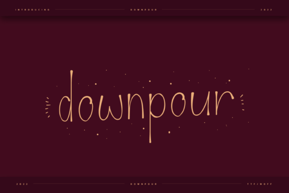 Downpour Font