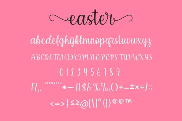 Easter Font Poster 9