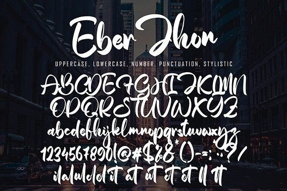 Eber Jhon Font Poster 8