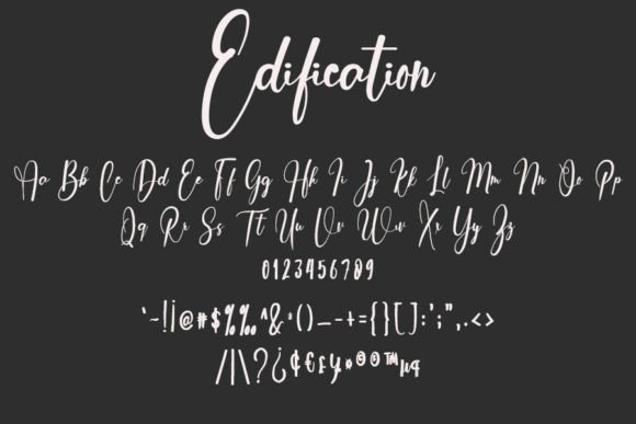 Edification Font Poster 5