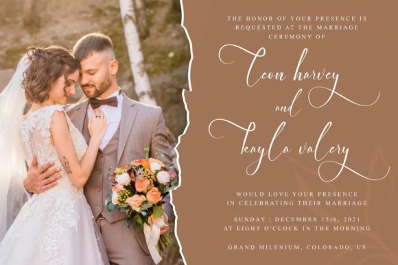 Elegant Wedding Font Poster 3