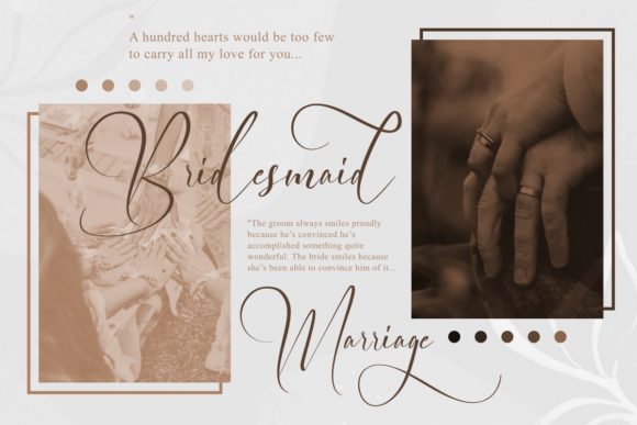 Elegant Wedding Font Poster 9