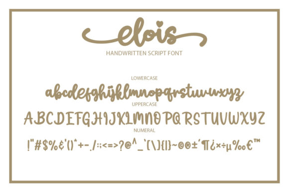 Elois Font Poster 5