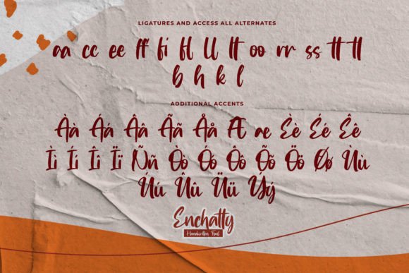Enchatty Font Poster 7