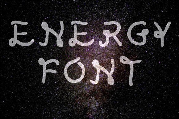 Energy Font Poster 2