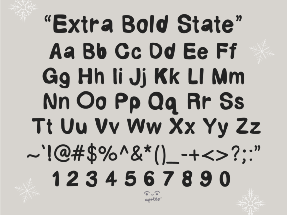 Extra Bold State Font Poster 3