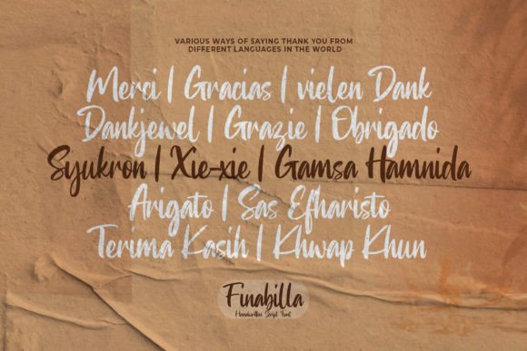 Finabilla Font Poster 8