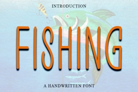 Fishing Font Poster 1