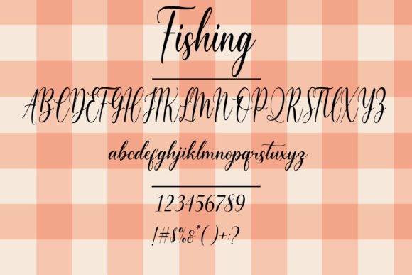 Fishing Font Poster 4