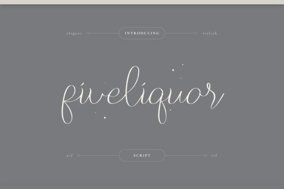 Five Liquor Font