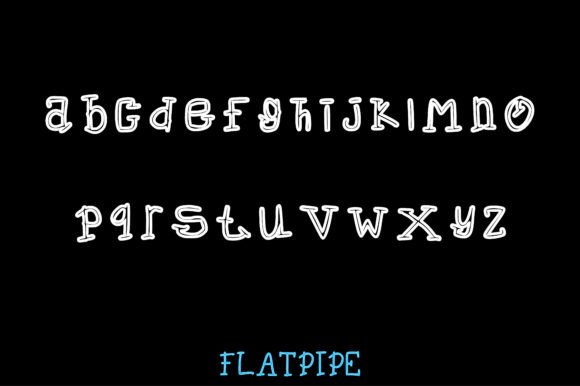 Flat Pipe Font Poster 3