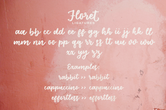 Floret Font Poster 5