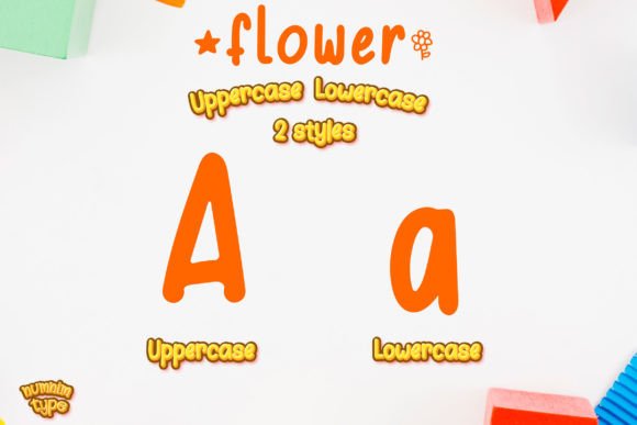 Flower Font Poster 2