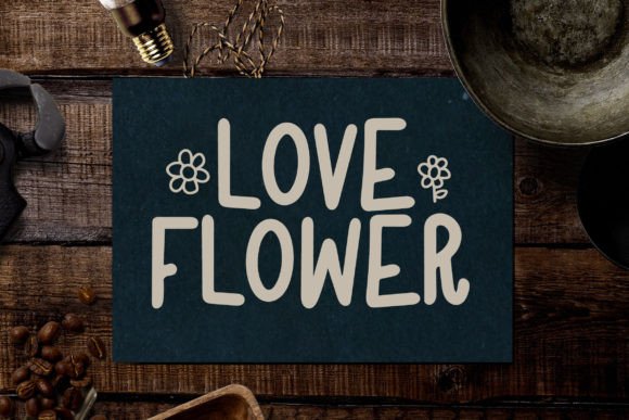 Flower Font Poster 5
