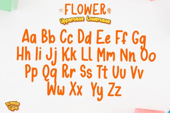 Flower Font Poster 7