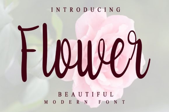 Flower Font Poster 1