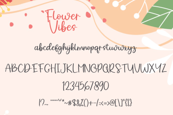 Flower Vibes Font Poster 5