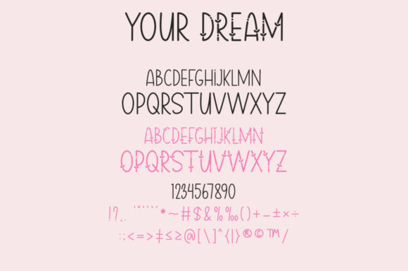 Follow Your Dream Font Poster 8