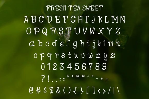 Fresh Tea Sweet Font Poster 5