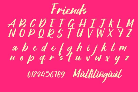 Friends Font Poster 4