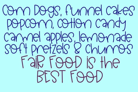 Funnel Cakes Font Poster 3