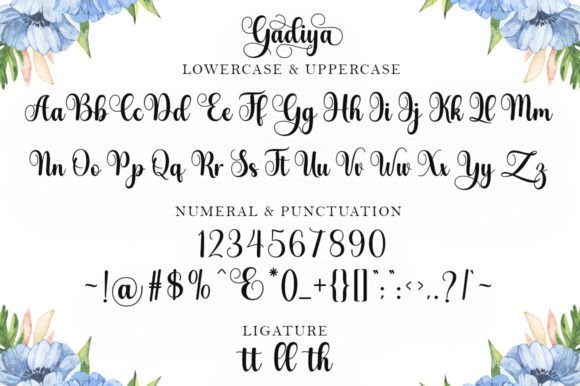 Gadiya Font Poster 8