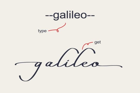 Galileo  Font Poster 2