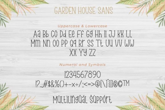 Garden House Font Poster 11