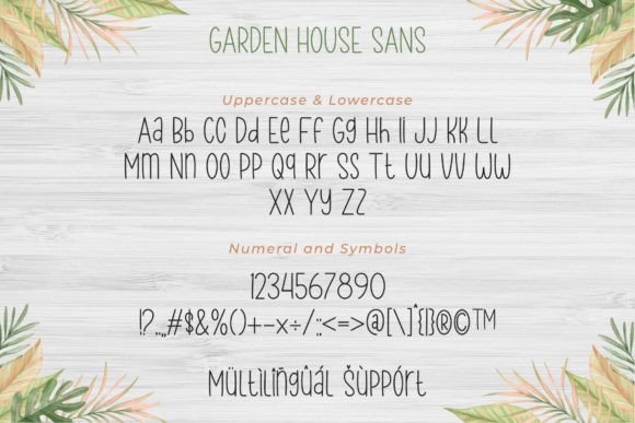 Garden House Font Poster 10