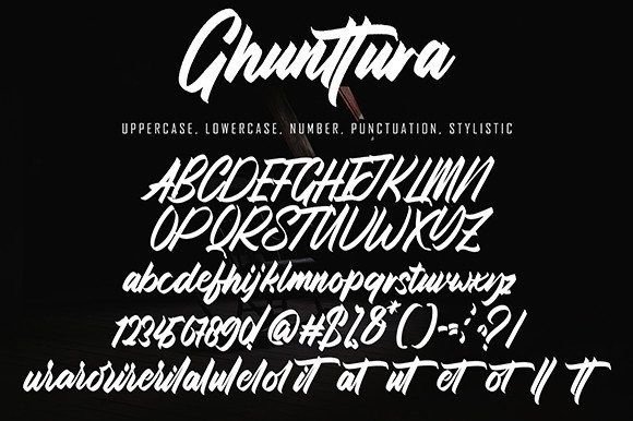 Ghunttura Font Poster 8