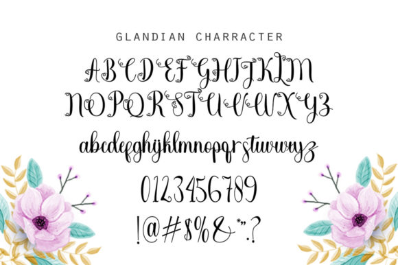 Glandian Font Poster 10