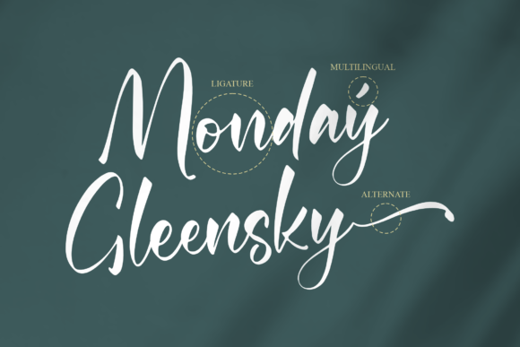 Gleensky Font Poster 12