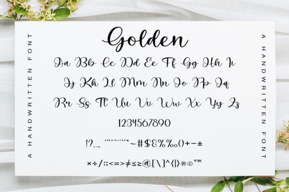 Golden Font Poster 6