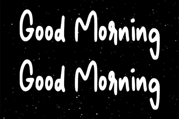 Good Morning Font Poster 2