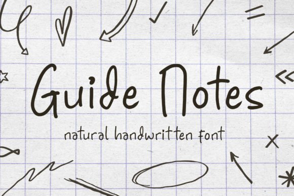 Guide Notes Font Poster 1