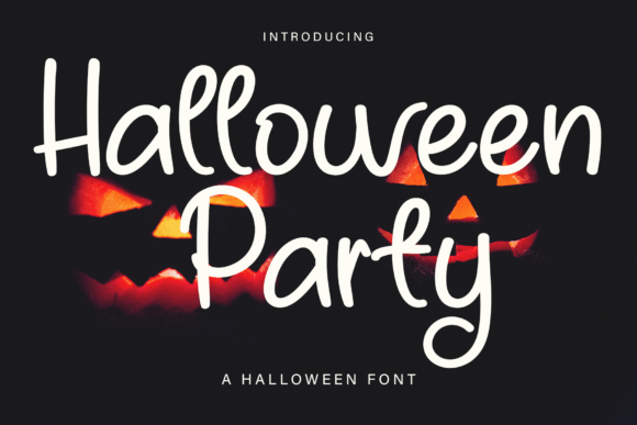 Halloween Party Font Poster 1