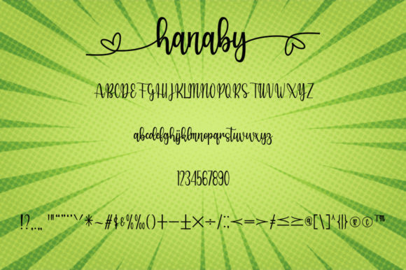 Hanaby Font Poster 5