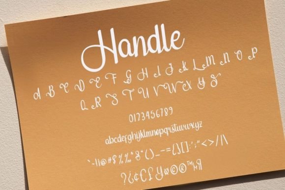 Handle Font Poster 6