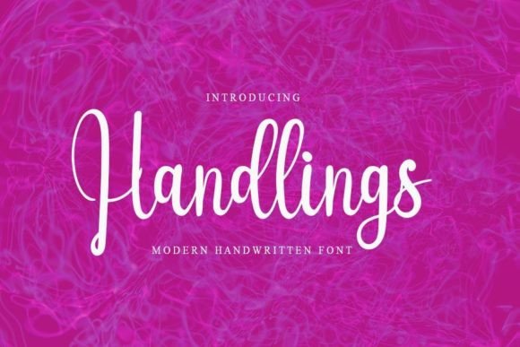 Handlings Font Poster 1