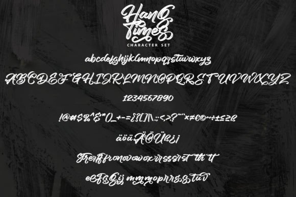 Hang Times Font Poster 5