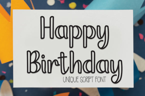 Happy Birthday Font