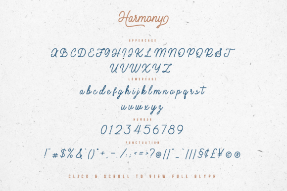 Harmony Font Poster 11