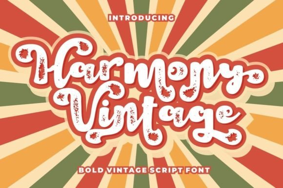 Harmony Vintage Font Poster 1