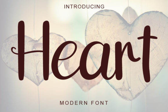 Heart Font Poster 1