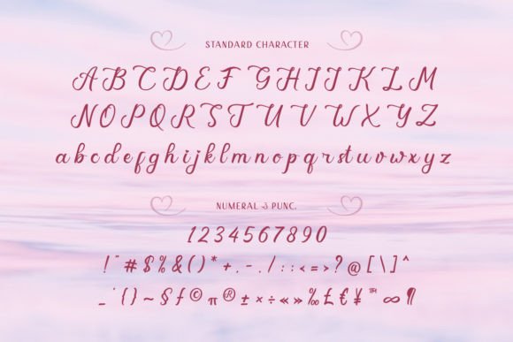 Heartline Font Poster 2